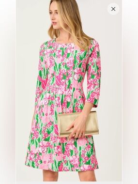 NWT Lilly Pulitzer Dulcie Dress Putting Green Hannah Size 8